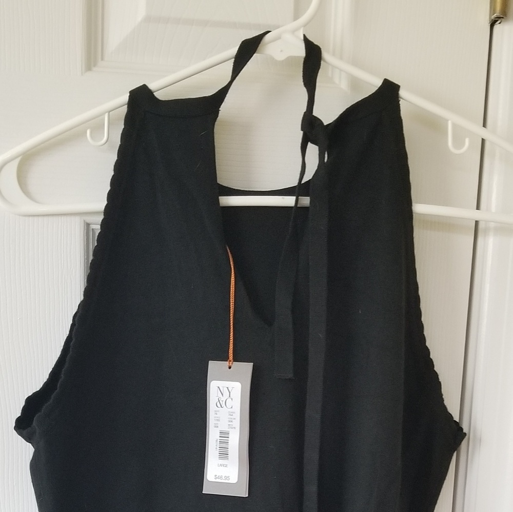Black halter body suit - Eva Mendes Collection